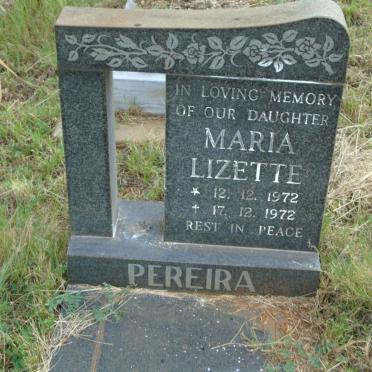 PEREIRA Maria Lizette 1972-1972