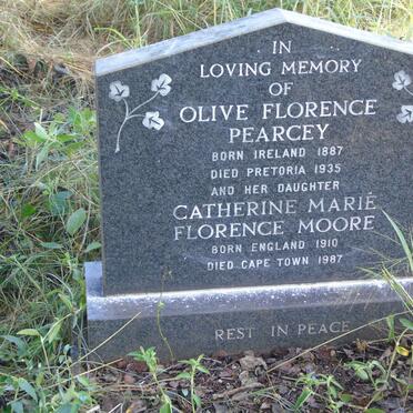 PEARCEY Olive Florence 1887-1935 :: MOORE Catherine Marie Florence 1910-1987