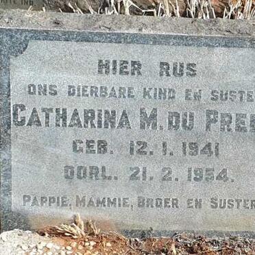 PREEZ Catharina M., du 1941-1954