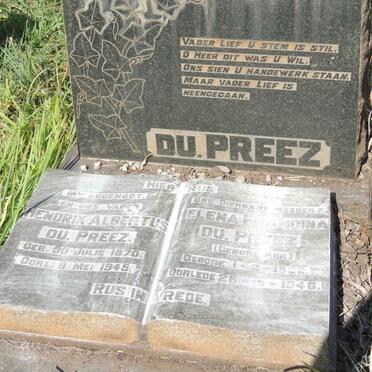 PREEZ Hendrik Albertus, du 1870-1945 &amp; Helena Francina KOK 1822-1946