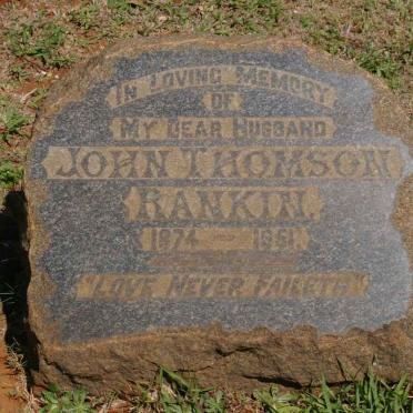 RANKIN John Thomson 1874-1961