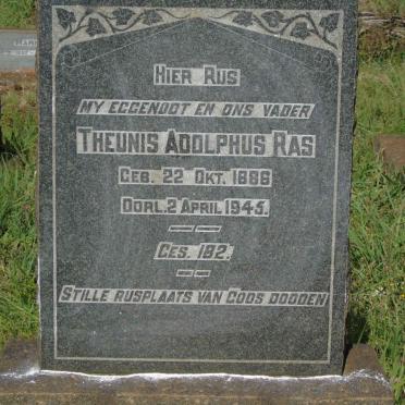 RAS Theunis Adolphus 1886-1945