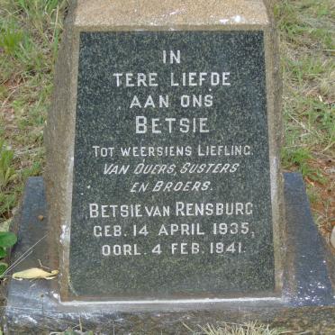 RENSBURG Betsie, van 1935-1941