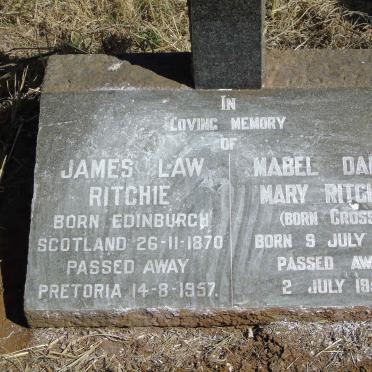 RITCHIE James Law 1870-1957 &amp; Mabel Daisy Mary CROSS 1884-1950