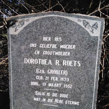 ROETS Dorothea Regina nee GROBLER 1879-1952