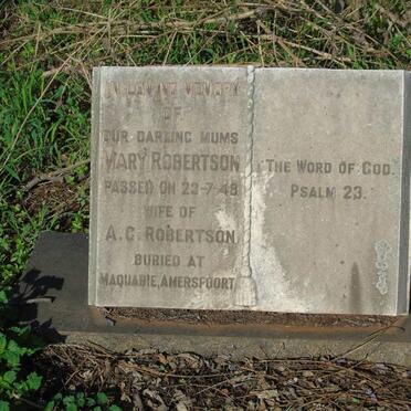 ROBERTSON Mary -1948