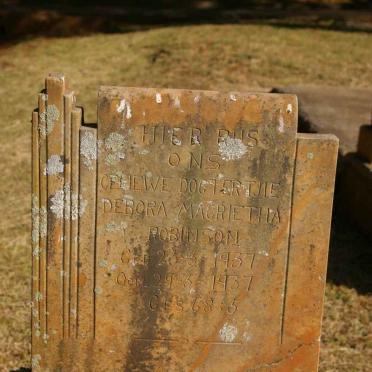 ROBINSON Debora Magrietha 1937-1937