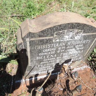ROBERTS Christiaan S. 1890-1946 & Helena Frederika 1893-1973 :: ROBERTS Petrus R. 1920-1949 _1