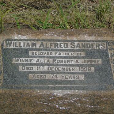 SANDERS William Alfred -1938