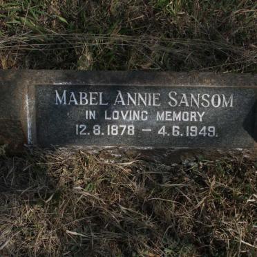 SANSOM Mabel Annie 1878-1949
