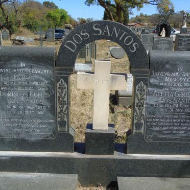 SANTOS Domingos Gomes, dos 1877-1960 &amp; Aletta Gertruida NEL 1904-1964