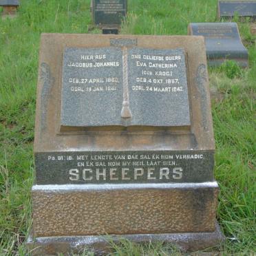 SCHEEPERS Jacobus Johannes 1860-1941 &amp; Eva Catherina KROG 1857-1942