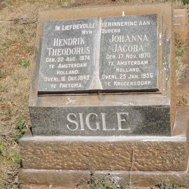 SIGLE Hendrik Theodorus 1874-1943 & Johanna Jacoba 1870-1956