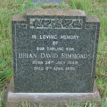 SIMMONDS Brian David 1949-1956