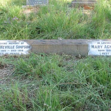 SIMPSON Edgar Neville 1880-1959 & Mary Agnes 1881-1978