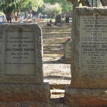 SIMPSON John -1920 & Margaret Grey Grant -1959 :: SIMPSON John Edward -1962