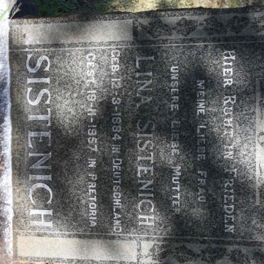 SISTENICH Lina 1884-1957