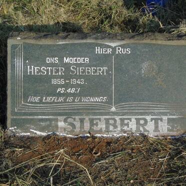 SIEBERT Hester 1855-1943