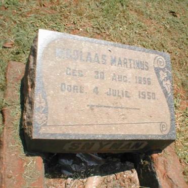 SNYMAN Nicolaas Martinus 1856-1950