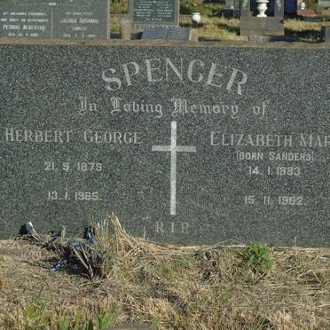 SPENCER Herbert George 1879-1965 & Elizabeth Mary SANDERS 1883-1962