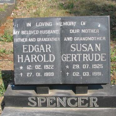 SPENCER Edgar Harold 1922-1989 & Susan Gertrude 1925-1991