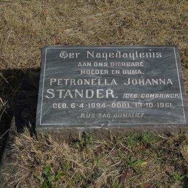 STANDER Petronella Johanna nee COMBRINCK 1894-1961