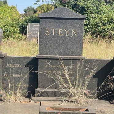 STEYN Johannes Jurie 1888-1957