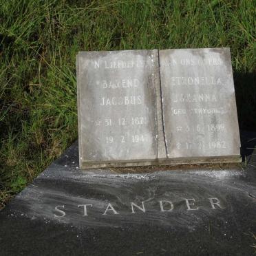 STANDER Barend Jacobus 1871-1947 & Petronella Johanna STRYDOM 1899-1982