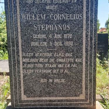 SWANEPOEL Willem Cornelius Stephanus 1878-1950