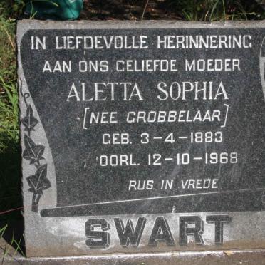 SWART Aletta Sophia nee GROBBELAAR 1883-1968