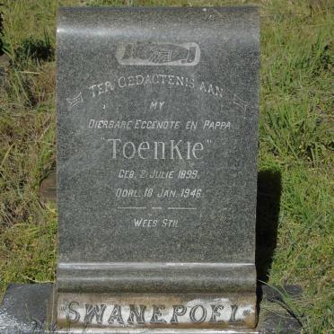 SWANEPOEL Toenkie 1899-1946