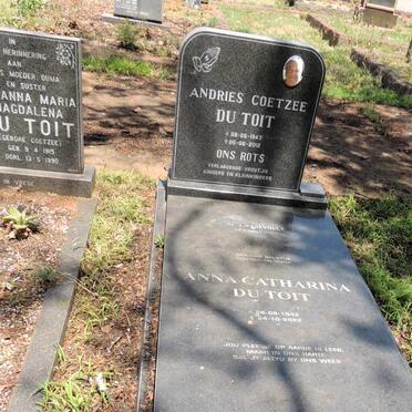 TOIT Andries Coetzee, du 1943-2012 & Anna Catharina 1942-2022