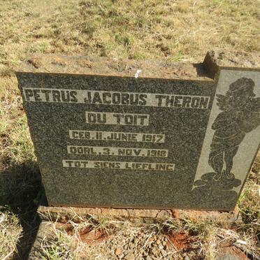 TOIT Petrus Jacobus Theron, du 1917-1918