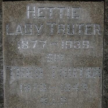 TRUTER Hettie Lady 1877-1939 :: TRUTER Theo