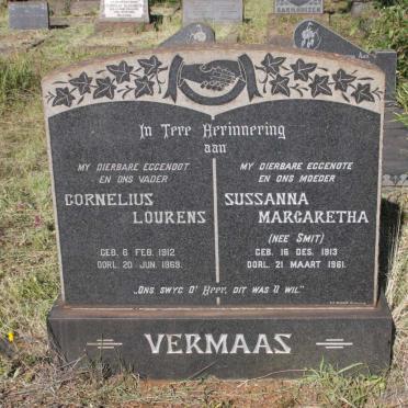 VERMAAS Cornelius Lourens 1912-1969 &amp; Sussanna Margaretha SMIT 1913-1961