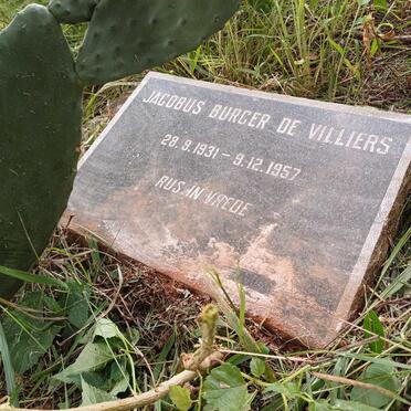 VILLIERS Jacobus Burger, de 1931-1957
