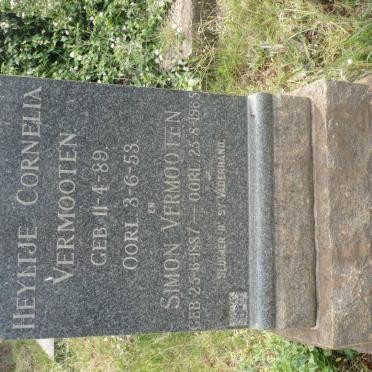 VERMOOTEN Simon 1887-1965 &amp; Heyltje Cornelia 1889-1953