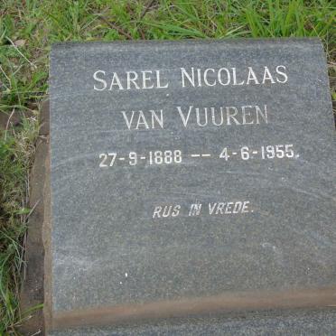VUUREN Sarel Nicolaas, van 1888-1955