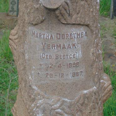 VERMAAK Martha Dorethea nee BEETGE 1899-1967