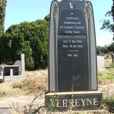 VERREYNE Frederick G. 1916-1952