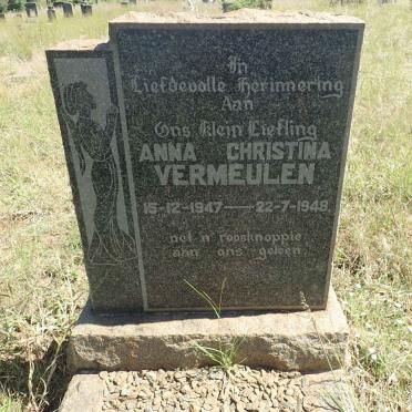 VERMEULEN Anna Christina 1947-1948
