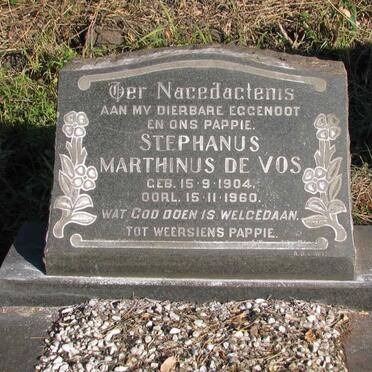 VOS Stephanus Marthinus, de 1904-1960