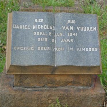 VUUREN Daniel Nicholas, van -1941