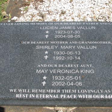 VALLUN Gladys May Veronica 1896-1960