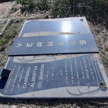 VERMAAS Casparus Albertyn Du Buisson 1913-1982 &amp; Phyllis Elizabeth 1920-2014