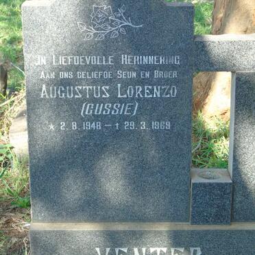 VENTER Augustus Lorenzo 1948-1969
