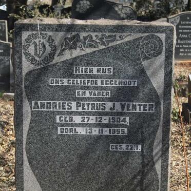 VENTER Andries Petrus J. 1904-1955