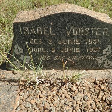 VORSTER Isabel 1951-1951