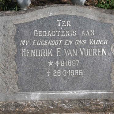 VUUREN Hendrik F., van 1897-1966