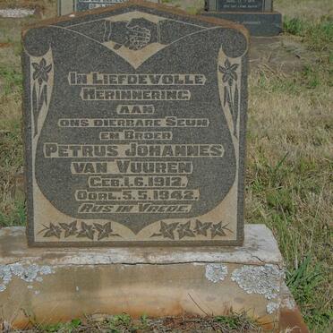VUUREN Petrus Johannes, van 1912-1942